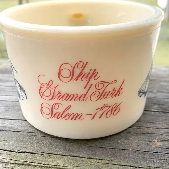 Vintage Shaving Cream Cup Old Spice Ship Grand Turk Salem~1786 - Picture 2 of 6